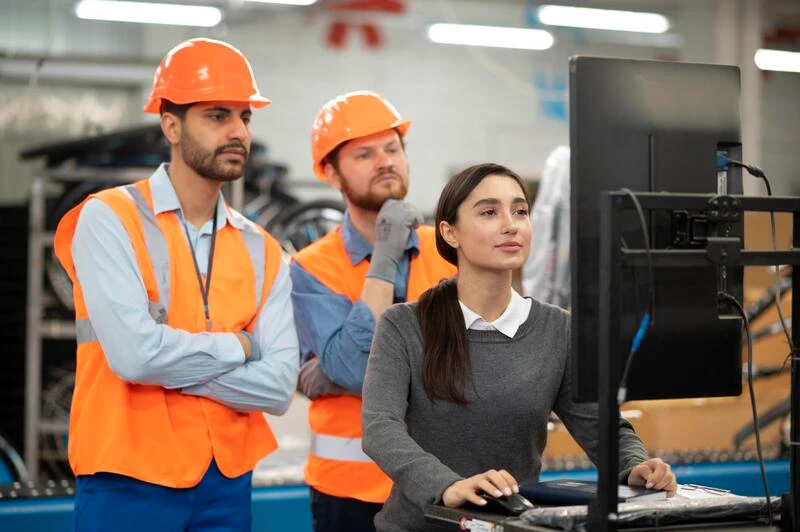 Equipe técnica analisando a necessidade da empresa antes de indicar o serviço